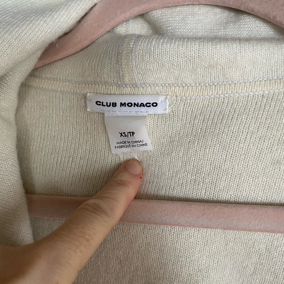 Marino & Cashmere blend hooded sweater - Picture 3 of 5